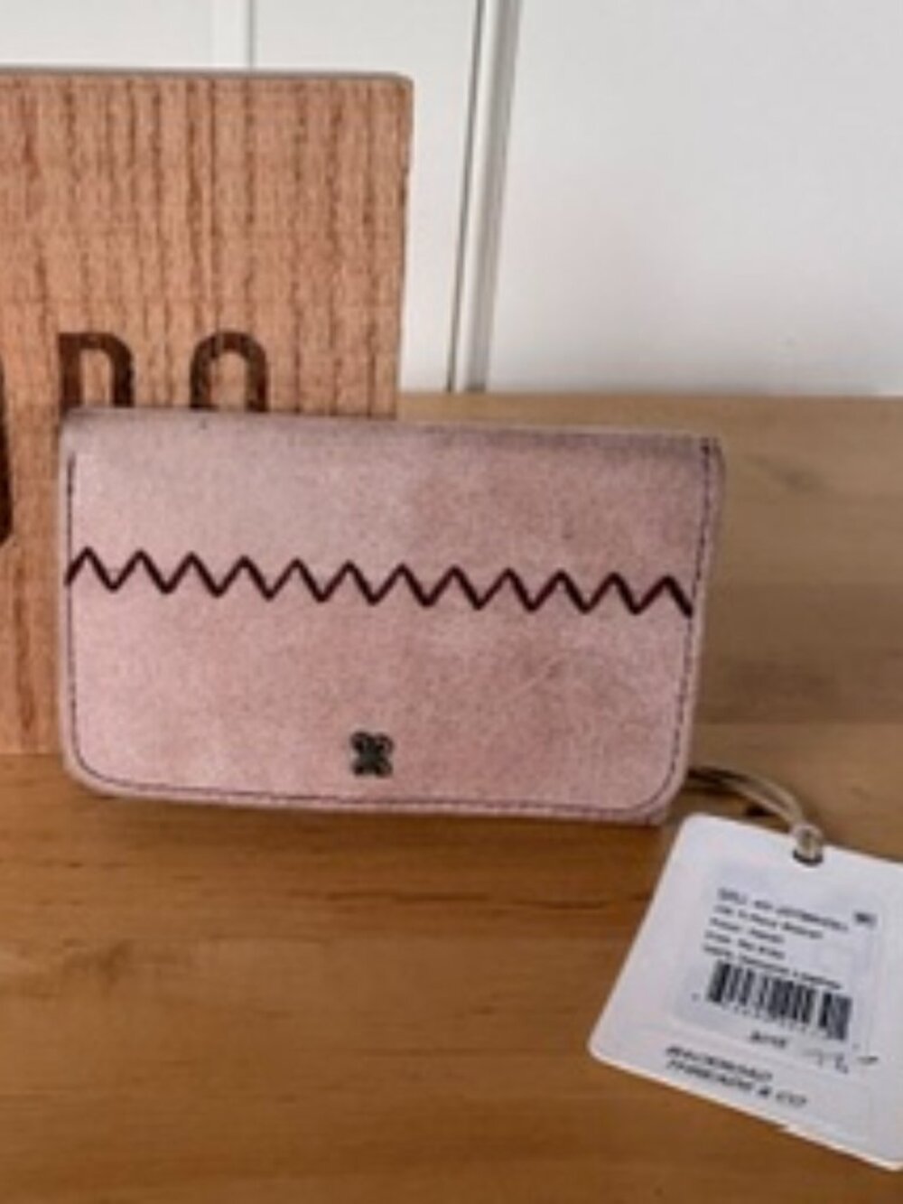 HOBO JILL TRIFOLD WALLET - Hazel with leather stitch